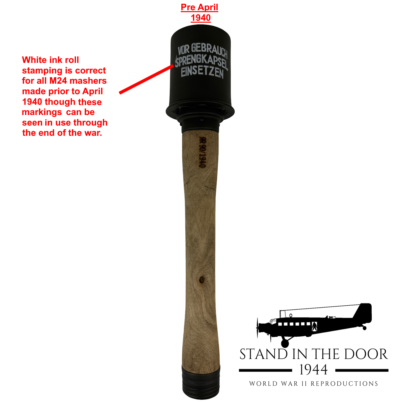 Replica German M24 Grenade "Potato Masher"-(updated 10-1-25)