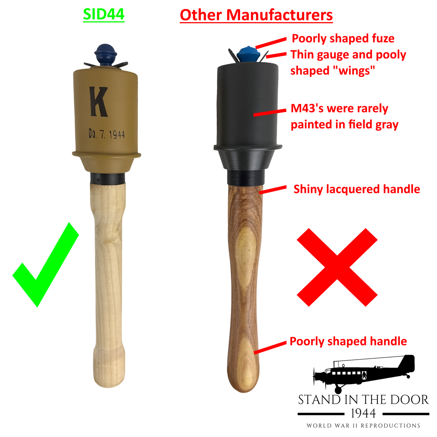 Replica German M43 Grenade "Potato Masher" (updated 11-18-25)