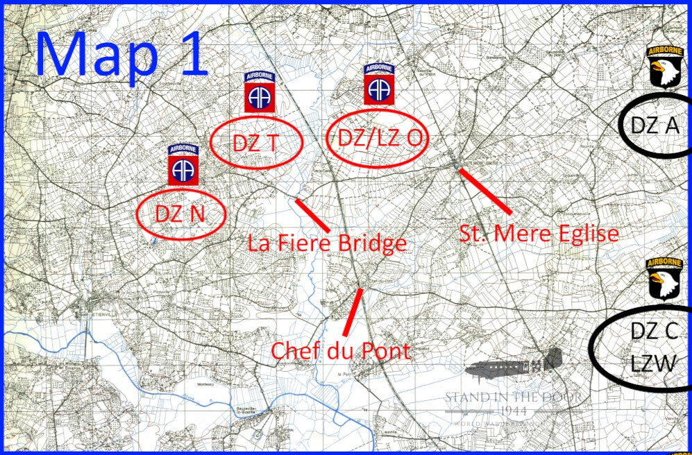 Normandy Map 1- St Mere Eglise