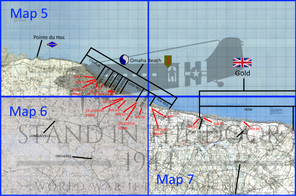 Normandy Map 5- St Pierre (Omaha Beach)