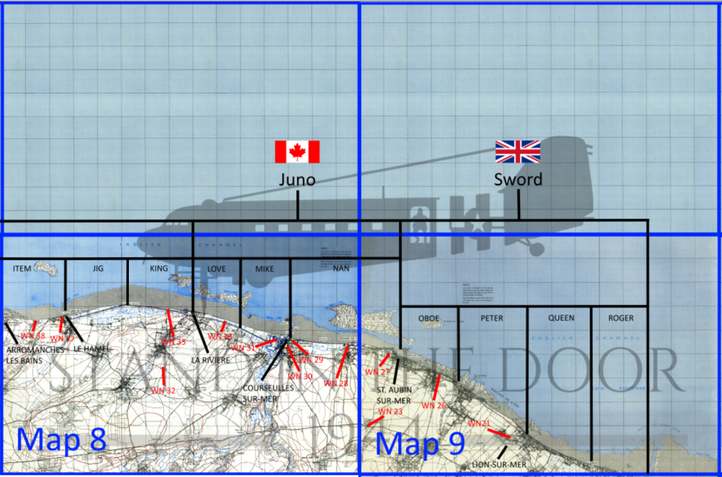 Normandy Map 8- Creully (Gold/Juno Beach)