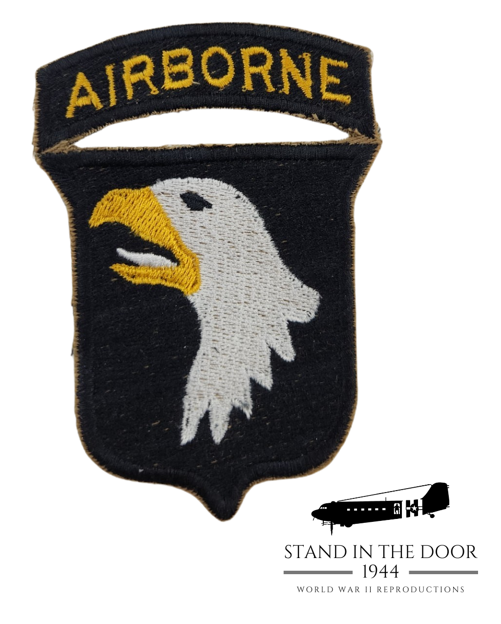 101st Type 4 Patch (VERY RARE WHITE TONGUE SUBVARIANT (reproduction)